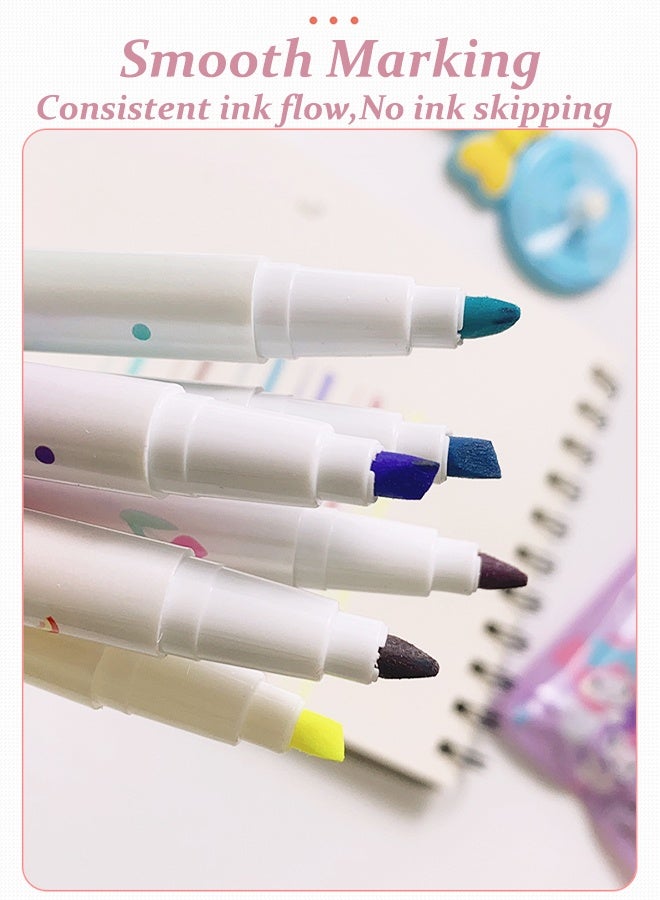 Sanrio 6-Color Highlighter Set, Cute Kuromi & My Melody Patterns, Dry-Quick Fluorescent Markers with Chisel Tip, Office School Supplies, Perfect Student Gift, Back to School & Gift Idea - Image 3